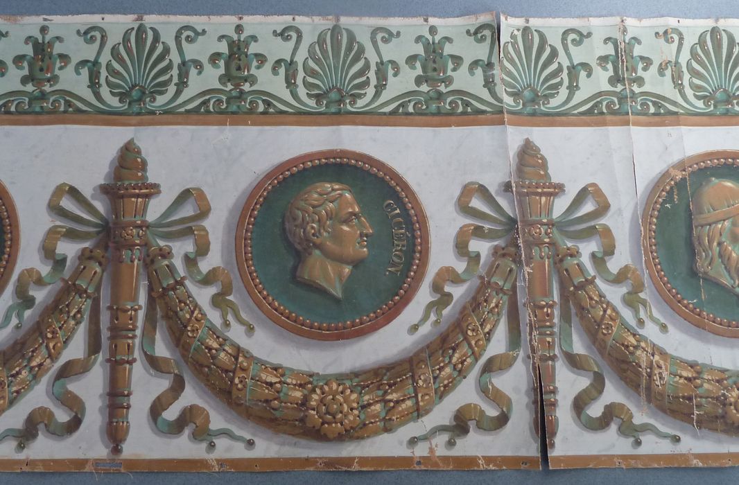 peinture (décor de la bibliothèque), détail : Cicéron