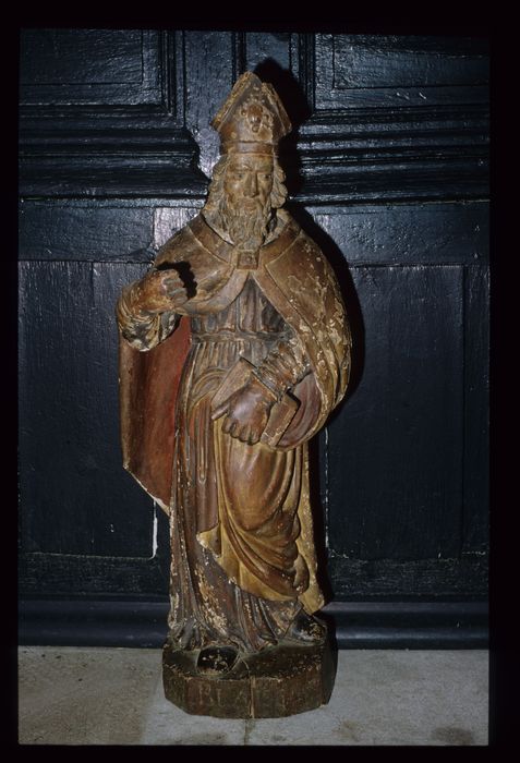 statue : saint Blaise - © Ministère de la Culture (France), Conservation des antiquités et des objets d'art de l'Indre – Tous droits réservés 