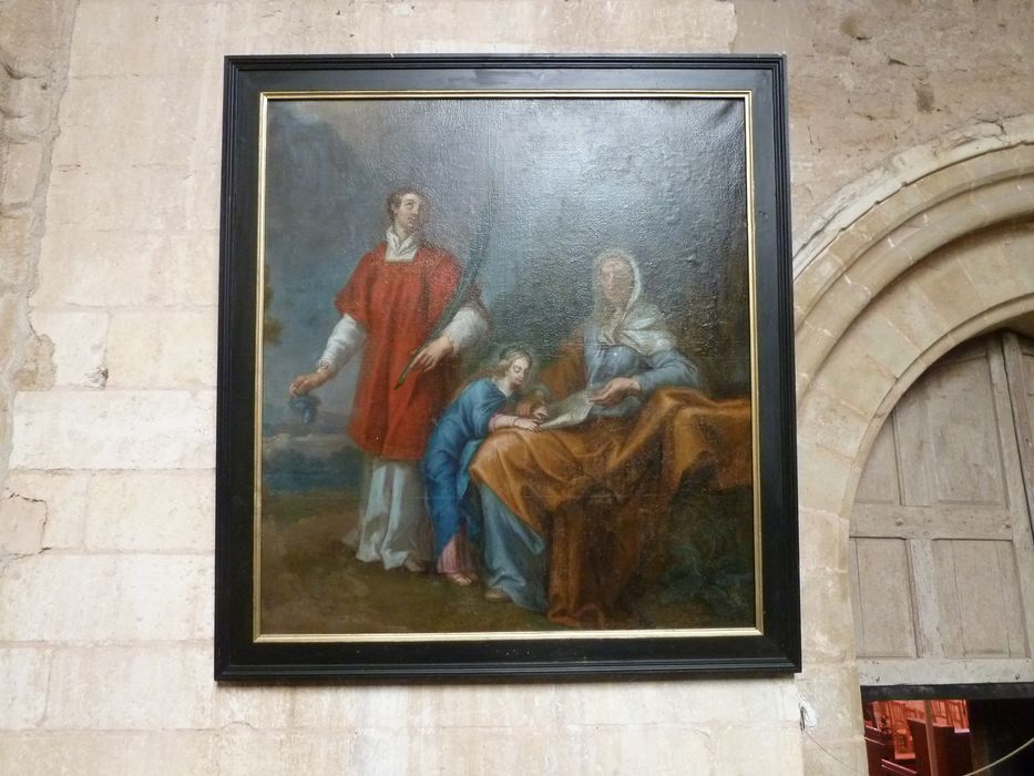 tableau : Sainte Anne, la Vierge et saint Vincent