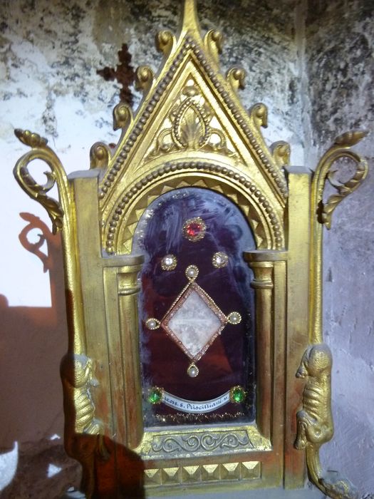 reliquaire-monstrance : Saint Priscillari, vue partielle