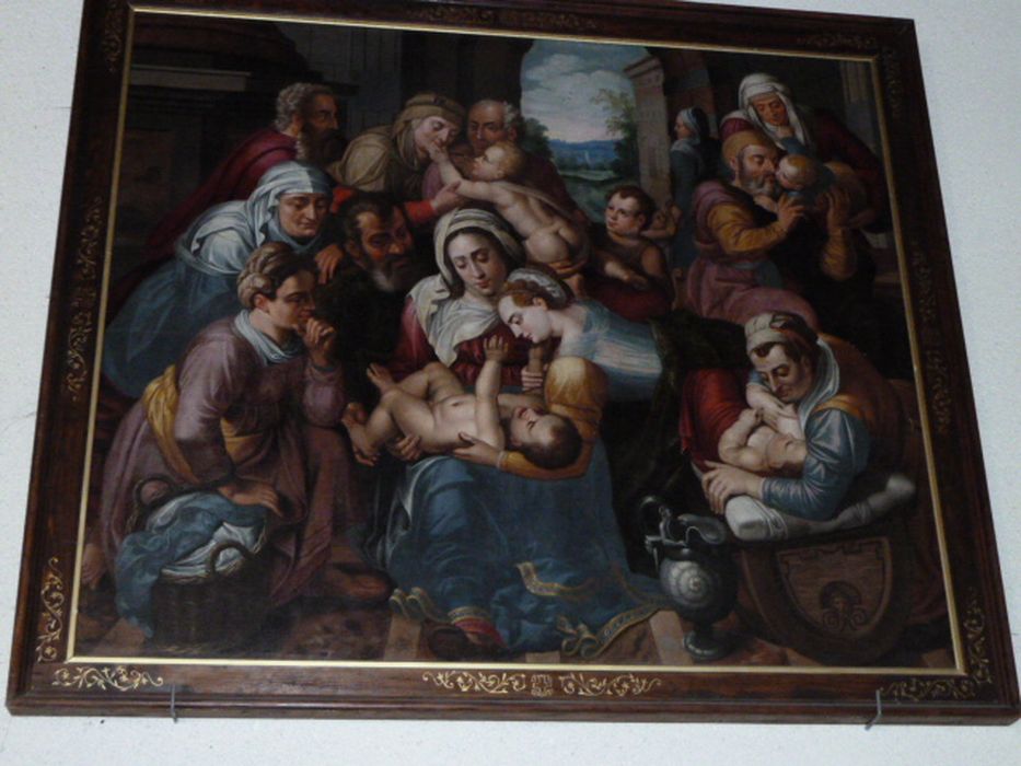tableau : famille de la Vierge et l'Enfant Jésus (la)