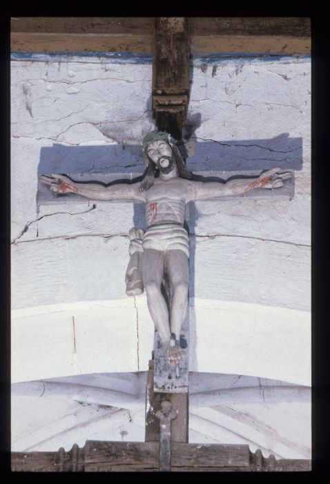 statue : Christ en croix - © Ministère de la Culture (France), Conservation des antiquités et des objets d'art de l'Indre, tous droits réservés 