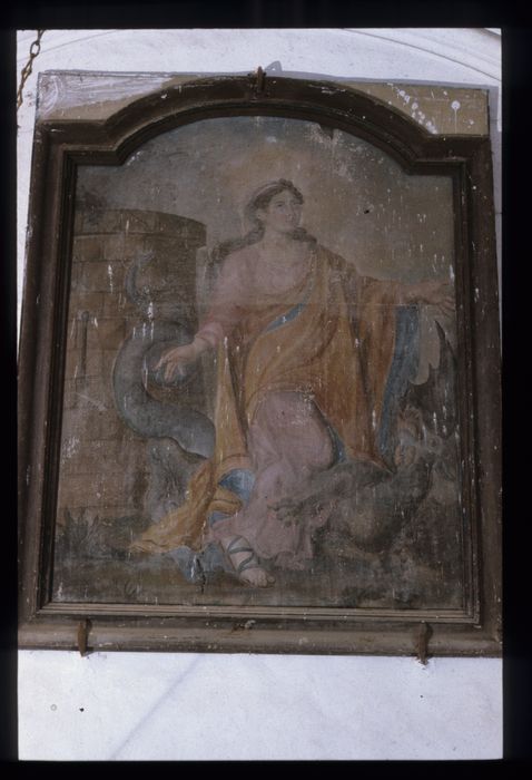 tableau : Sainte Marguerite - © Ministère de la Culture (France), Conservation des antiquités et des objets d'art de l'Indre, tous droits réservés 