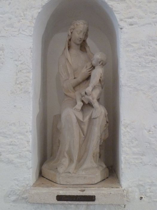 statue : Vierge à l'oiseau - © Ministère de la Culture (France), Conservation des antiquités et des objets d'art de l'Indre – Tous droits réservés