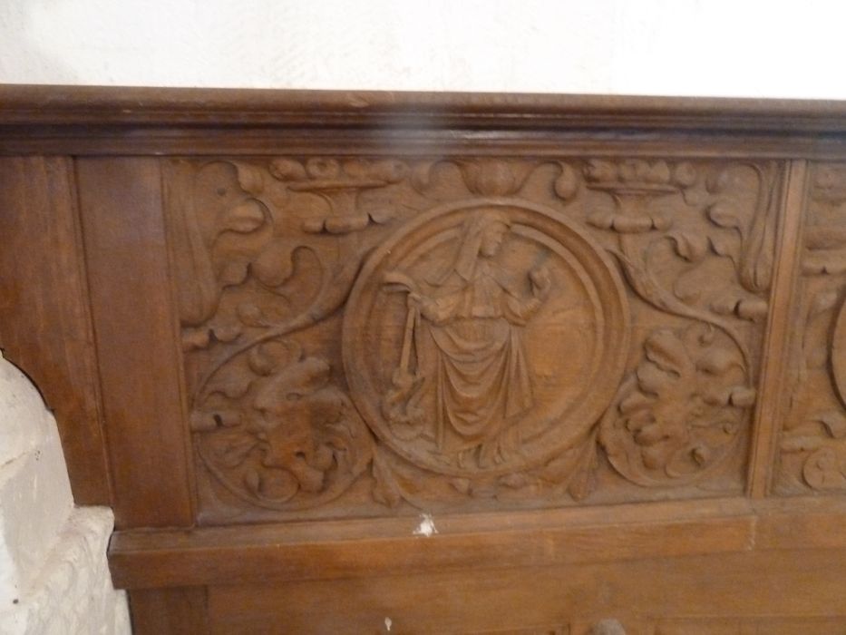 lambris de revêtement de la chapelle sud, détail - © Ministère de la Culture (France), Conservation des antiquités et des objets d'art de l'Indre, tous droits réservés 