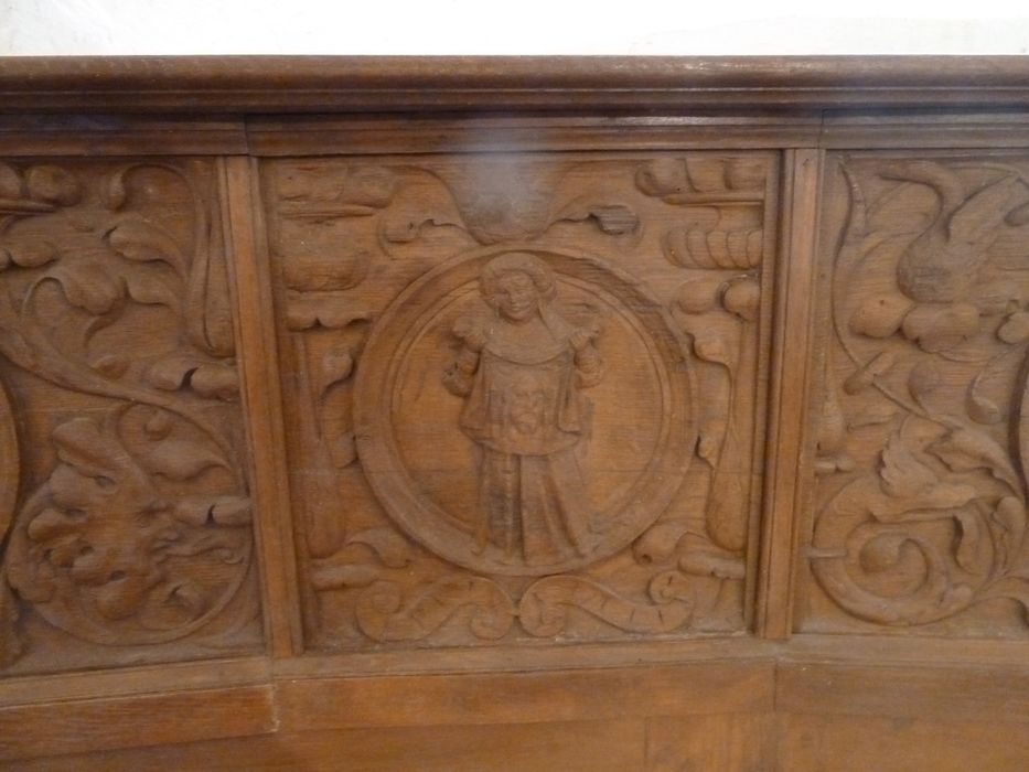 lambris de revêtement de la chapelle sud, détail - © Ministère de la Culture (France), Conservation des antiquités et des objets d'art de l'Indre, tous droits réservés 