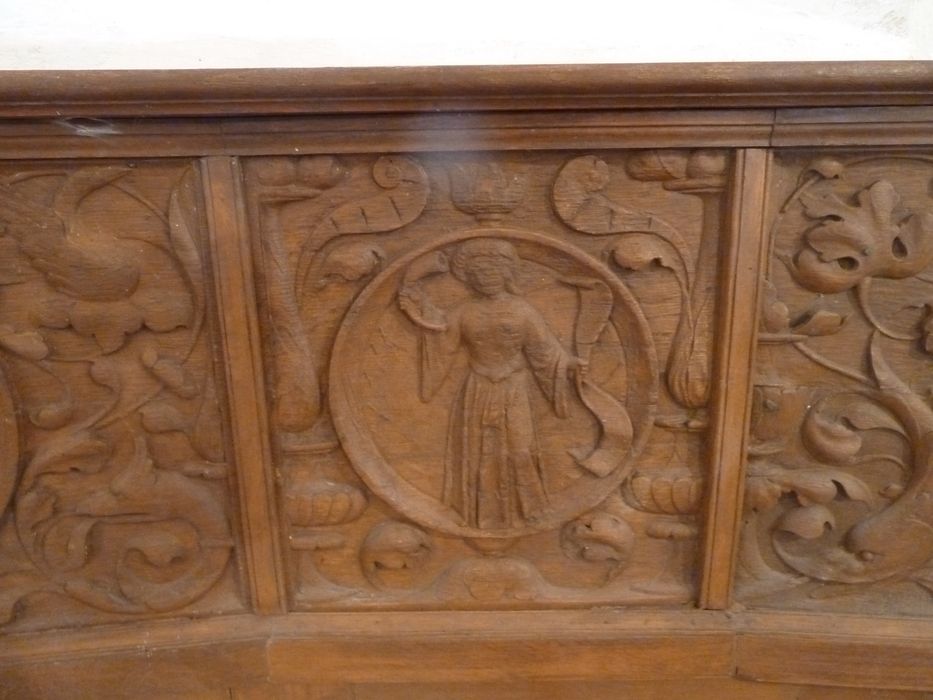 lambris de revêtement de la chapelle sud, détail - © Ministère de la Culture (France), Conservation des antiquités et des objets d'art de l'Indre, tous droits réservés 