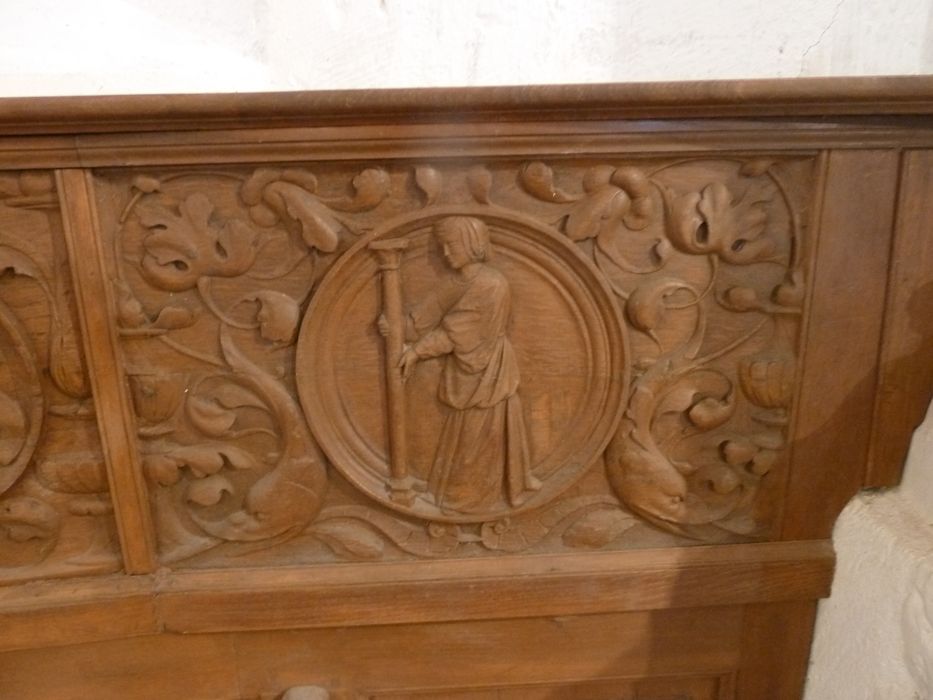 lambris de revêtement de la chapelle sud, détail