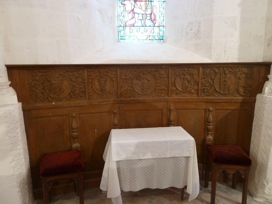 lambris de revêtement de la chapelle sud (5 panneaux)