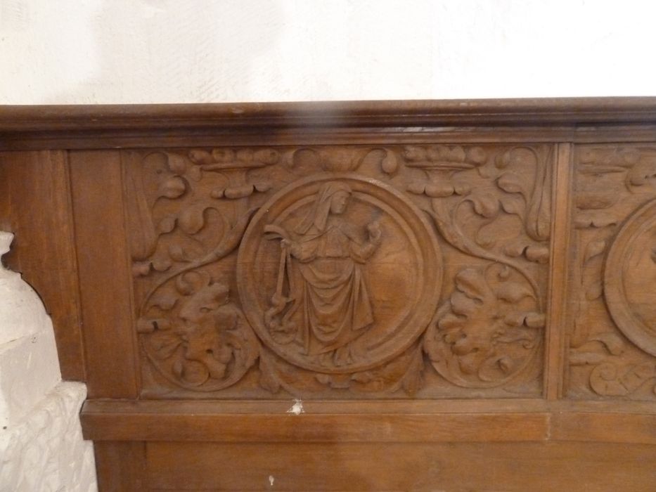 lambris de revêtement de la chapelle sud, détail