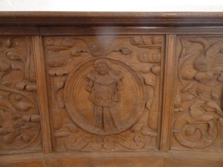 lambris de revêtement de la chapelle sud, détail