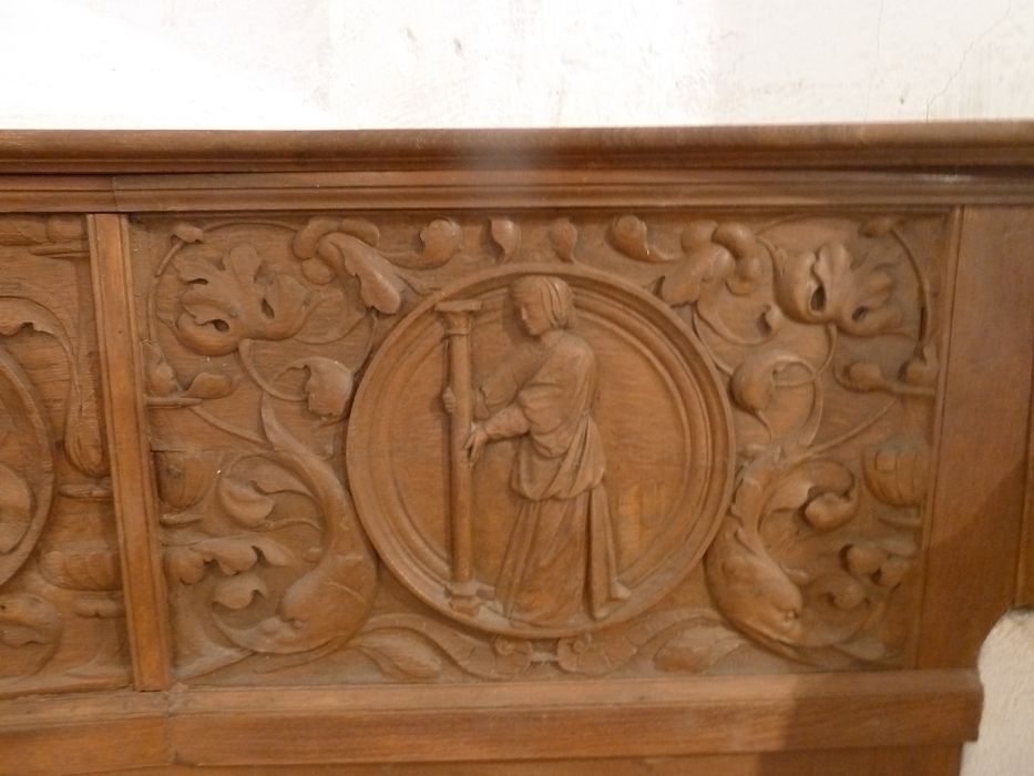 lambris de revêtement de la chapelle sud, détail