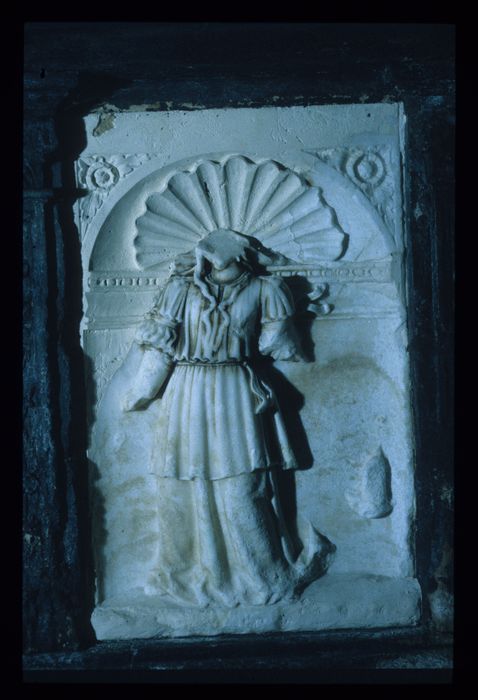 statue (statue funéraire) de Charlotte d'Albret, détail