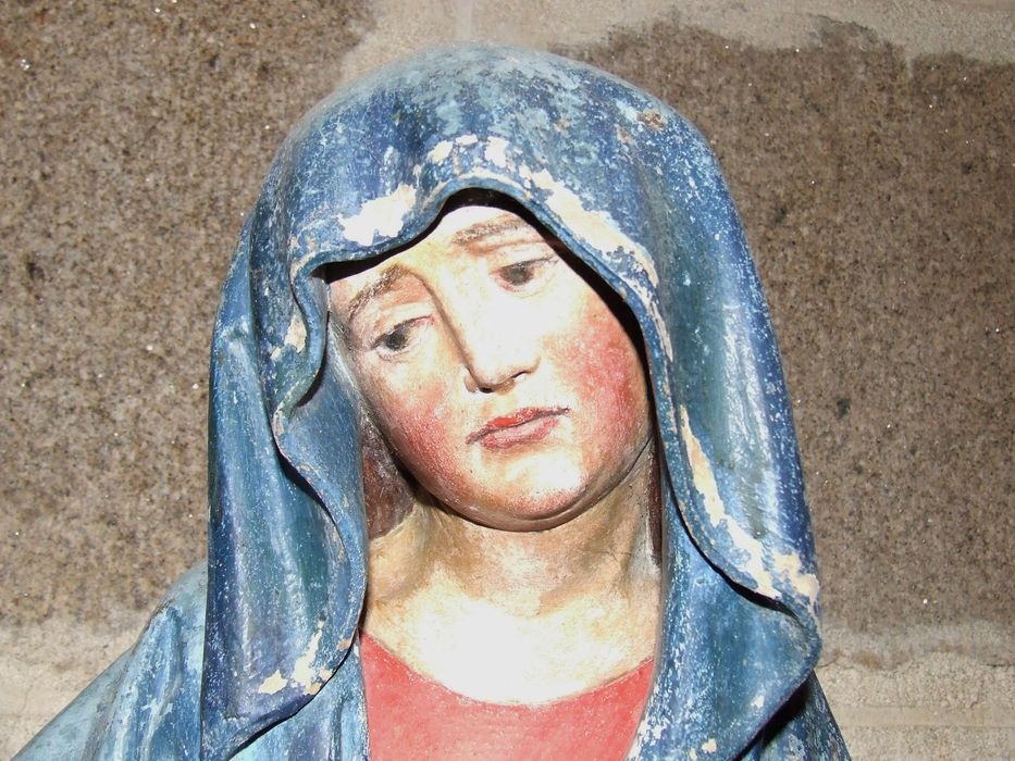 statue : Vierge de Pitié, détail