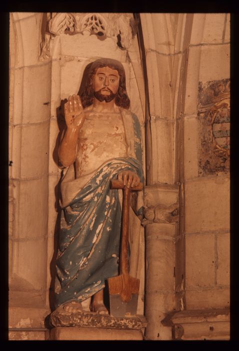 statue : Christ ressuscité apparaissant à un jardinier (le) - © Ministère de la Culture (France), Conservation des antiquités et des objets d'art de l'Indre, tous droits réservés 