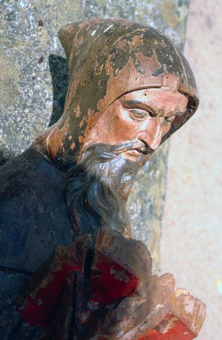 statue : Saint Gilles, vue partielle