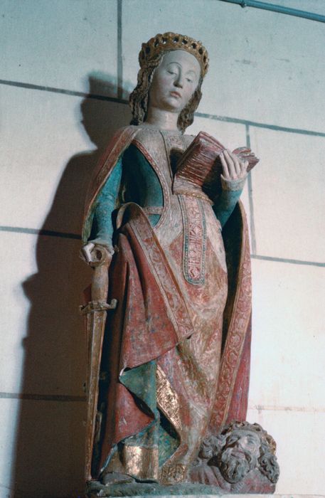 statue : sainte Catherine