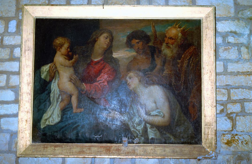 Tableau : Adoration de l'Enfant Jésus