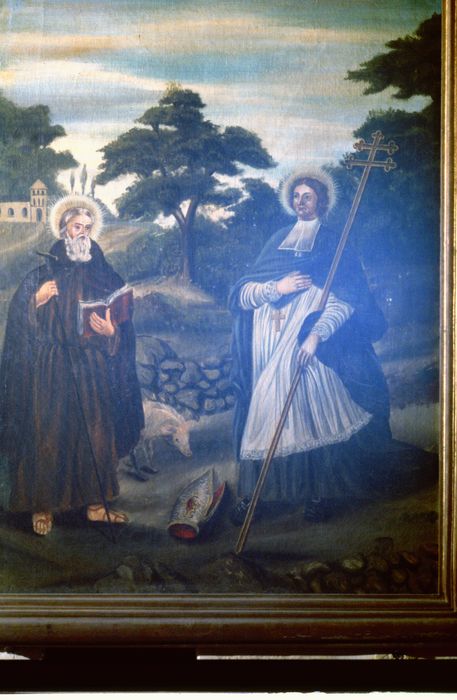 tableau : Saint Antoine et saint Anastase