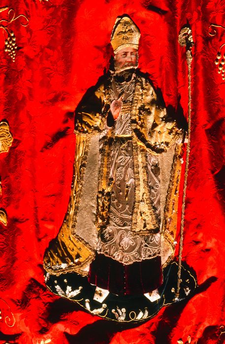 bannière d'église : Saint Martin, détail - © Ministère de la Culture (France), Conservation des antiquités et des objets d'art de l'Indre, tous droits réservés 