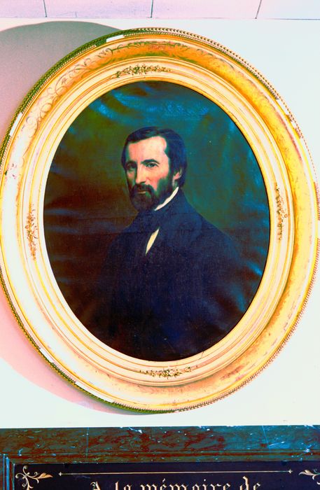 tableau et son cadre : Portrait d'Eugène Loiseau d'Entraigues - © Ministère de la Culture (France), Conservation des antiquités et des objets d'art de l'Indre, tous droits réservés