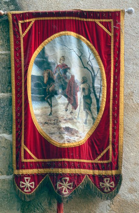 bannière de procession : Saint Martin - © Ministère de la Culture (France), Conservation des antiquités et des objets d'art de l'Indre – Tous droits réservés 