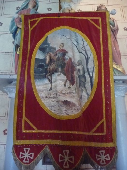 bannière de procession : Saint Martin - © Ministère de la Culture (France), Conservation des antiquités et des objets d'art de l'Indre, tous droits réservés 