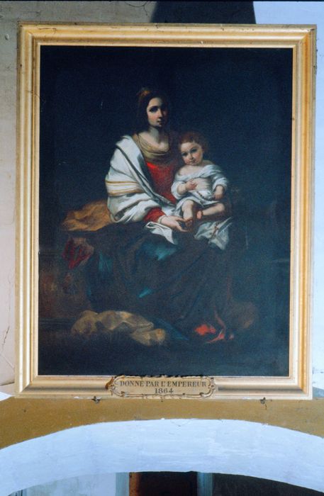 tableau : Vierge à l'Enfant - © Ministère de la Culture (France), Conservation des antiquités et des objets d'art de l'Indre – Tous droits réservés 