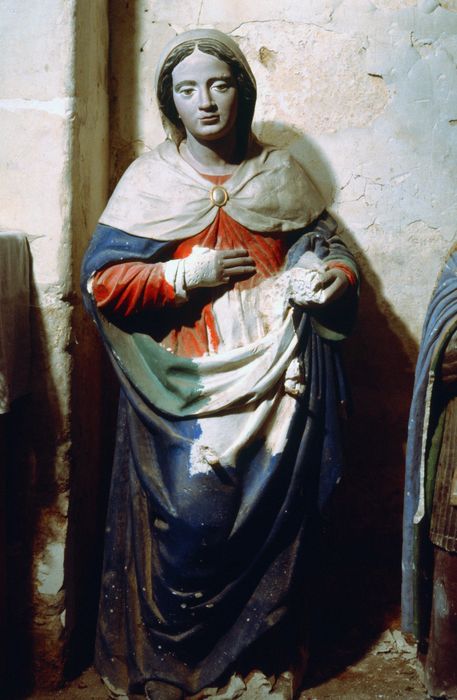 statue : Vierge de l'Annonciation - © Ministère de la Culture (France), Conservation des antiquités et des objets d'art de l'Indre, tous droits réservés 