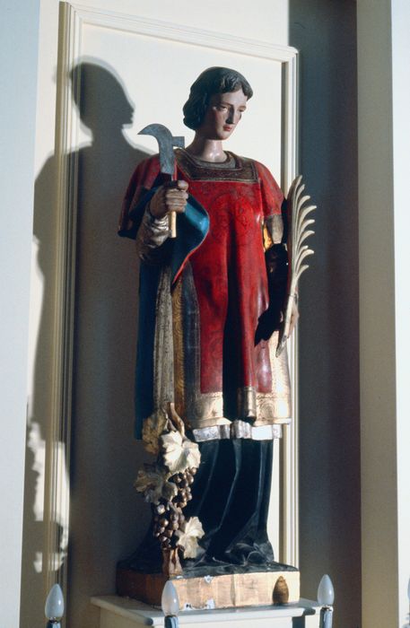 statue : Saint Vincent - © Ministère de la Culture (France), Conservation des antiquités et des objets d'art de l'Indre, tous droits réservés 
