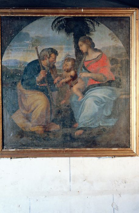 tableau : Sainte Famille - © Ministère de la Culture (France), Conservation des antiquités et des objets d'art de l'Indre, tous droits réservés 