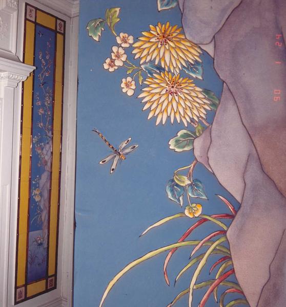 Décor de faïence, détail