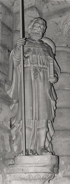 statue : saint Jacques, vue générale