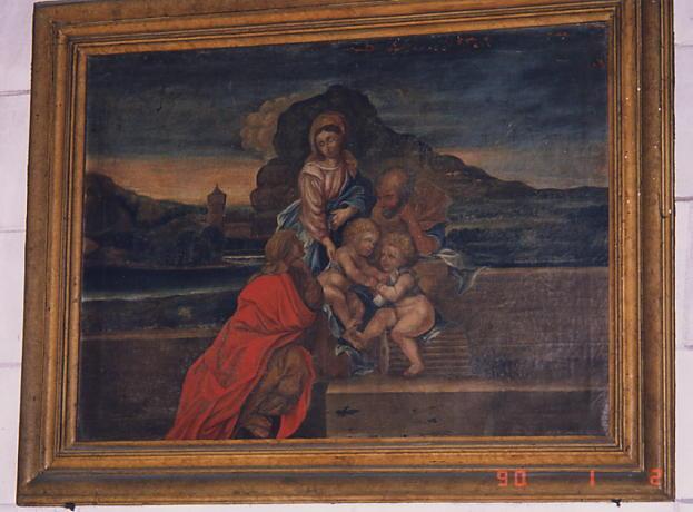 tableau : Jésus et saint Jean-Baptiste enfants, vue générale - © Ministère de la Culture (France), Conservation des antiquités et des objets d'art de l'Indre-et-Loire, tous droits réservés