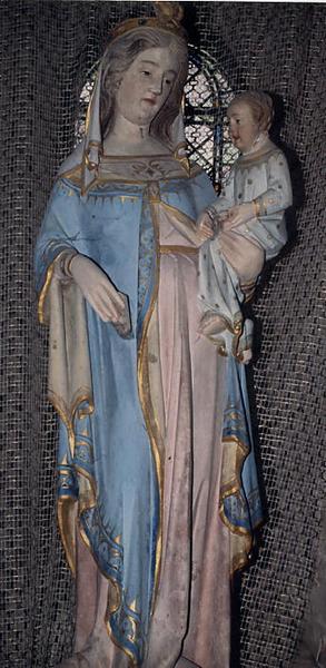 statue : Vierge à l'enfant, vue générale