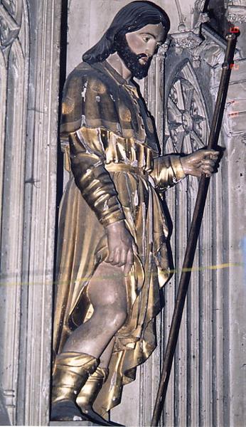 statue : saint Roch, vue générale