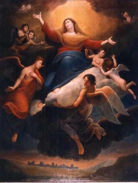 tableau : Assomption de la Vierge (l'), vue partielle