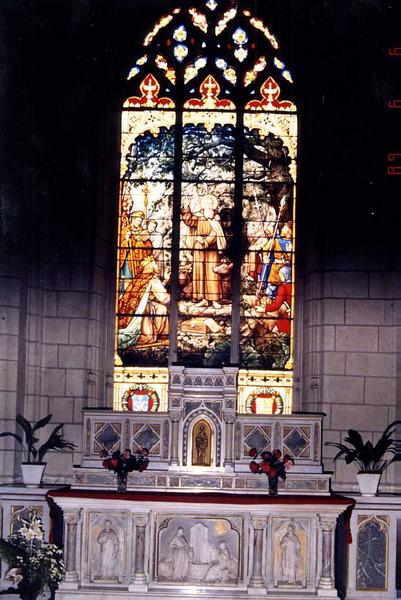 verrière : saint Gilles et le roi Wamba, vue générale