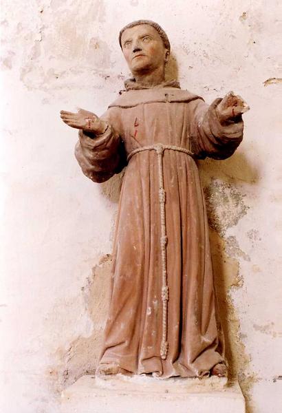 statue : saint François d'Assise, vue générale