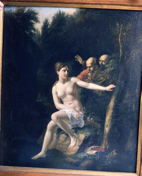 tableau : Suzanne et les vieillards, vue générale