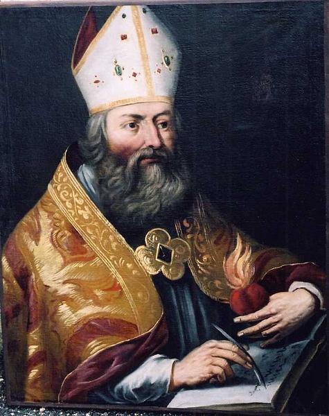 tableau : saint Augustin, vue générale - © Ministère de la Culture (France), Conservation des antiquités et des objets d'art de l'Indre-et-Loire, tous droits réservés 
