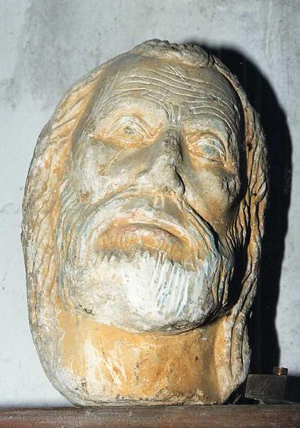 statue : tête de saint Pierre, vue générale