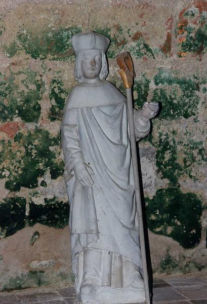 2 statues : Saint Yves et saint inconnu