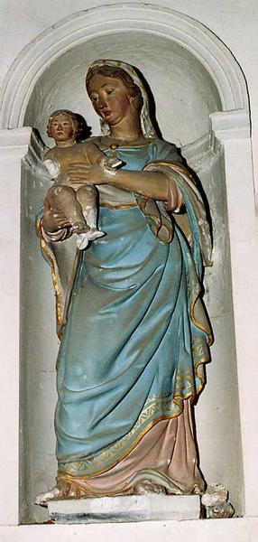 statue : Vierge à l'Enfant, vue générale