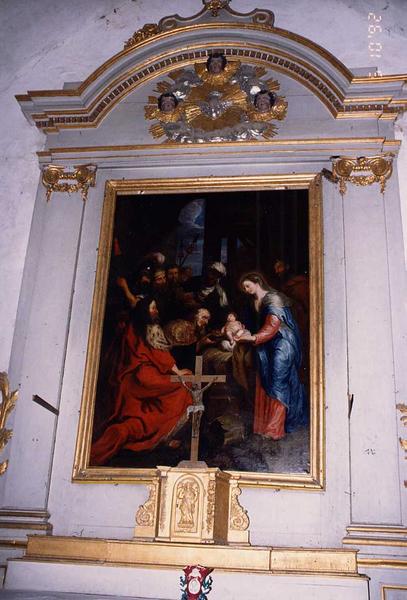 tableau : adoration des Mages, vue générale