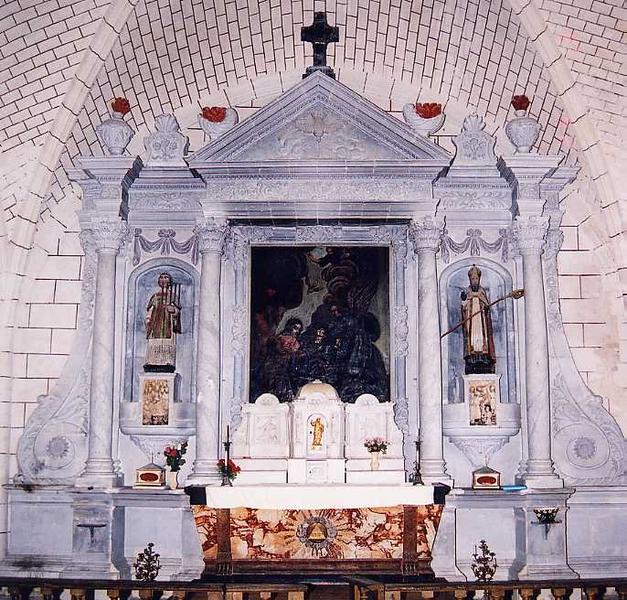 retable, vue générale - © Ministère de la Culture (France), Conservation des antiquités et des objets d'art de l'Indre-et-Loire, tous droits réservés 