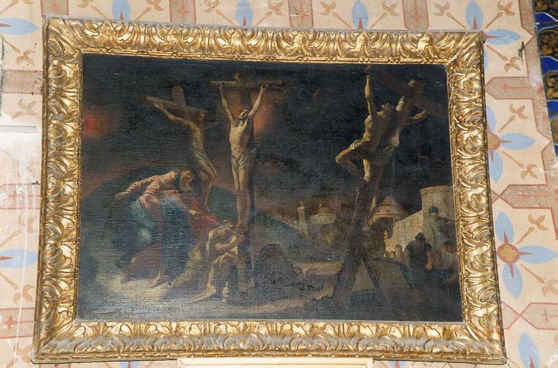 tableau : Calvaire (le), vue générale - © Ministère de la Culture (France), Conservation des antiquités et des objets d'art de l'Indre-et-Loire, tous droits réservés 