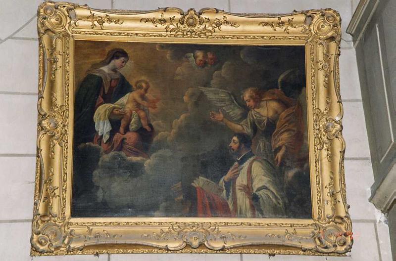 tableau : L'Apparition de la Vierge et de l'Enfant à saint François-Xavier - © Ministère de la Culture (France), Conservation des antiquités et des objets d'art de l'Indre-et-Loire, tous droits réservés 