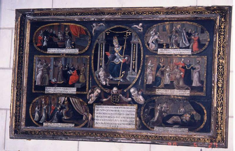 tableau : scènes de la vie de Saint Claude, vue générale