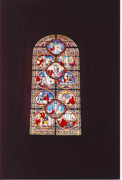 verrière - © Ministère de la Culture (France), Conservation des antiquités et des objets d'art de l'Indre-et-Loire, tous droits réservés